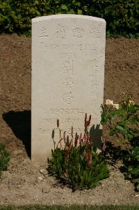 Tincourt New British Cemetery - Liu Jung Hsiu, 